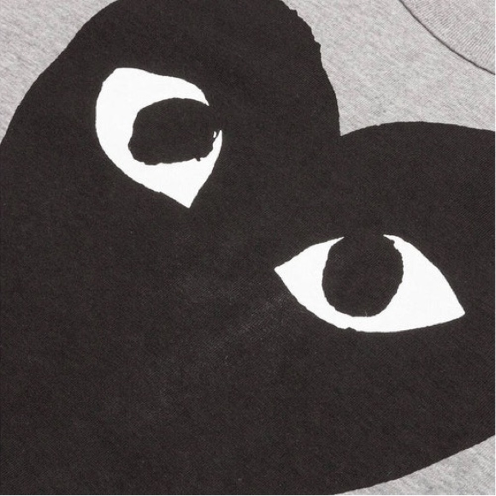 Come des garçons play black heart tee shirt grey - Picture 11 of 12